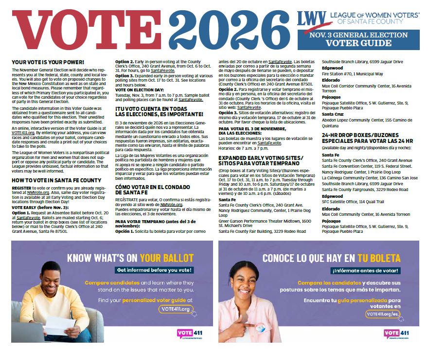 2026 General Election Voter Guide Cover